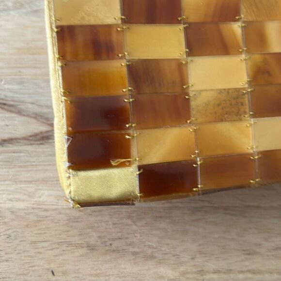 Vintage Shiraleah Vietnam 50s bake a light tortoiseshell loose site handbag as i - Picture 2 of 9